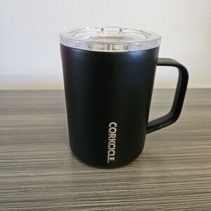 Corkcicle 16oz Classic Black Coffee Mug Triple Insulated